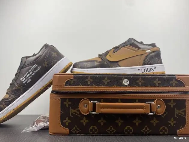 Reps TBkick x AJ1 LOW Air Off-Louis 1 Jordan OW 0617